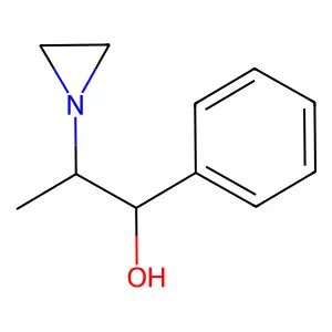 2-(Aziridin-1-yl)-1-phenylpropan-1-ol structure