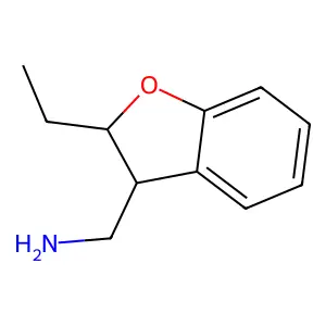 2-乙基-2,3-二氢-3-苯并呋喃甲胺 structure