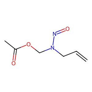 Methanol, (nitroso-2-propenylamino)-, acetate (ester) structure