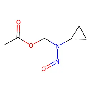 (环丙基亚硝氨基)甲基乙酸酯 structure