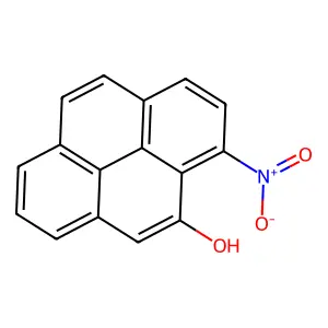 1-Nitropyren-10-ol structure