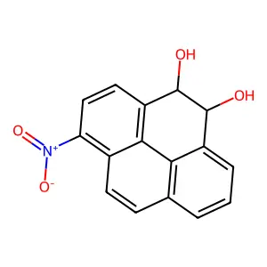 1-Nitro-4,5-dihydro-4,5-dihydroxypyrene structure