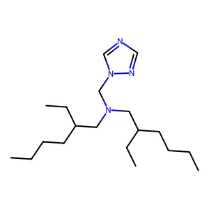N,N-Bis(2-ethylhexyl)-1,2,4-triazol-1-ylmethanamine structure