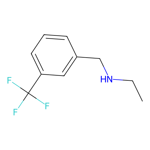 Benzenemethanamine, N-ethyl-3-(trifluoromethyl)- structure