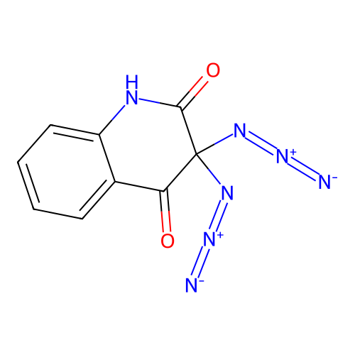 3,3-diazido-1H-quinoline-2,4-dione structure