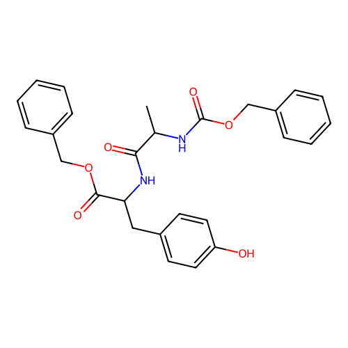 benzyl N-[(benzyloxy)carbonyl]alanyltyrosinate structure