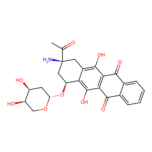 氨柔比星 structure