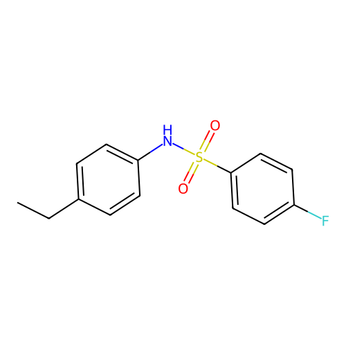 N-(4-ethylphenyl)-4-fluorobenzenesulfonamide structure