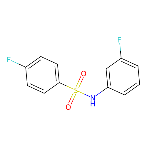 4-Fluoro-N-(3-fluorophenyl)benzenesulfonamide structure