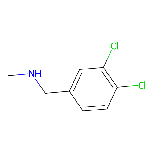[(3,4-Dichlorophenyl)methyl](methyl)amine structure