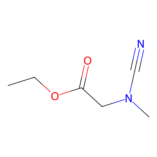 Ethyl 2-[cyano(methyl)amino]acetate structure