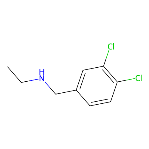 N-(3,4-Dichlorobenzyl)ethanamine structure