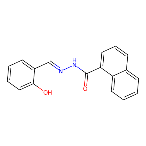 N-[(2-hydroxyphenyl)methylideneamino]naphthalene-1-carboxamide structure