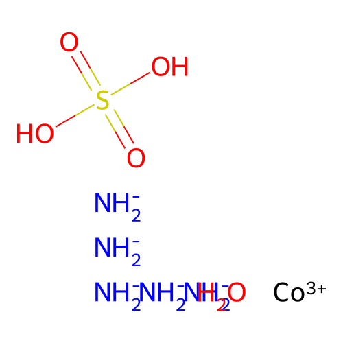氨基钴(III)硫酸水合物 structure