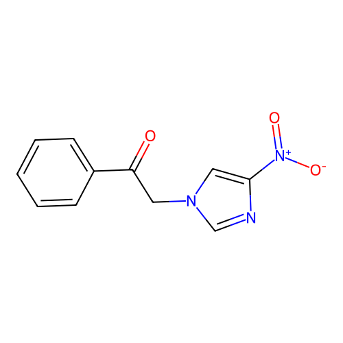 2-(4-Nitroimidazol-1-yl)-1-phenylethanone structure