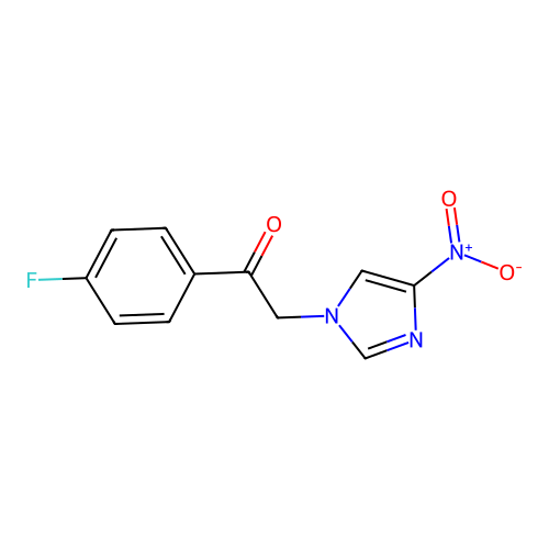 1-(4-Fluorophenyl)-2-(4-nitro-1H-imidazol-1-yl)ethanone structure
