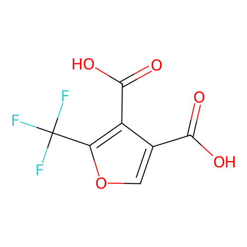 2-(trifluoromethyl)furan-3,4-dicarboxylic Acid structure