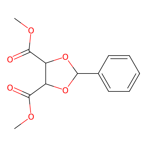 Dimethyl 2-phenyl-1,3-dioxolane-4,5-dicarboxylate structure