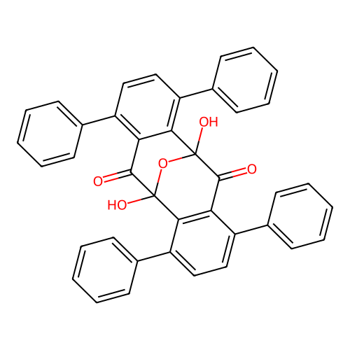 1,9-Dihydroxy-3,6,11,14-tetraphenyl-17-oxatetracyclo[7.7.1.02,7.010,15]heptadeca-2,4,6,10,12,14-hexaene-8,16-dione structure