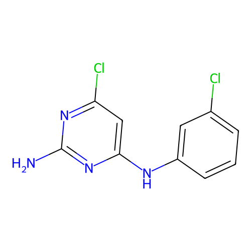 6-chloro-4-N-(3-chlorophenyl)pyrimidine-2,4-diamine structure