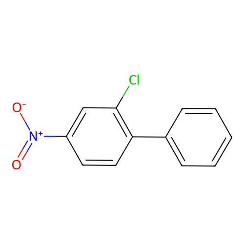 2-Chloro-4-nitrobiphenyl structure