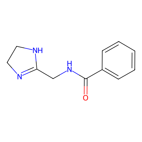 N-(4,5-二氢-1H-咪唑-2-基甲基)苯甲酰胺 structure