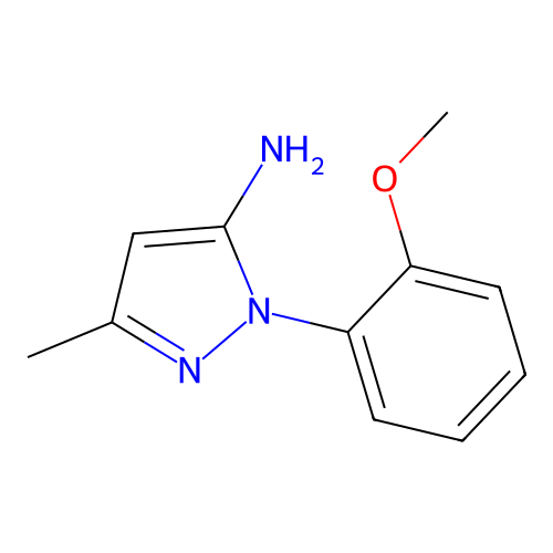1-(2-methoxyphenyl)-3-methyl-1H-pyrazol-5-amine structure