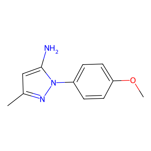 1-(4-methoxyphenyl)-3-methyl-1H-pyrazol-5-amine structure