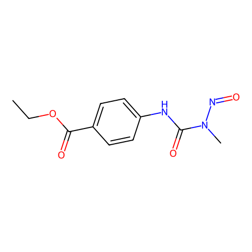 Ethyl 4-[[methyl(nitroso)carbamoyl]amino]benzoate structure