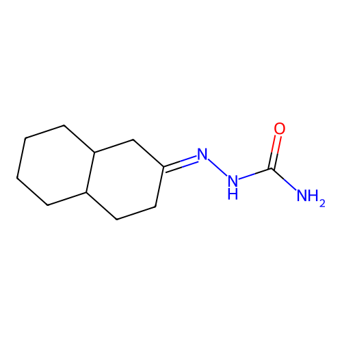 (3,4,4a,5,6,7,8,8a-octahydro-1H-naphthalen-2-ylideneamino)urea structure