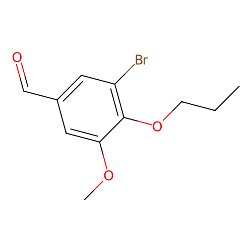 3-Bromo-5-methoxy-4-propoxybenzaldehyde structure