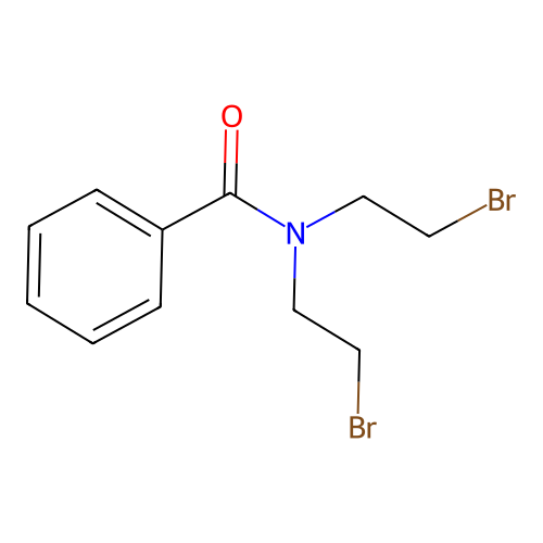 N,N-bis(2-bromoethyl)benzamide structure
