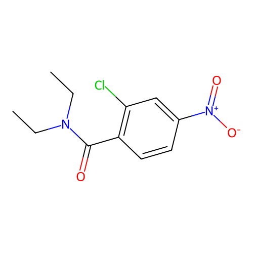 2-chloro-N,N-diethyl-4-nitrobenzamide structure