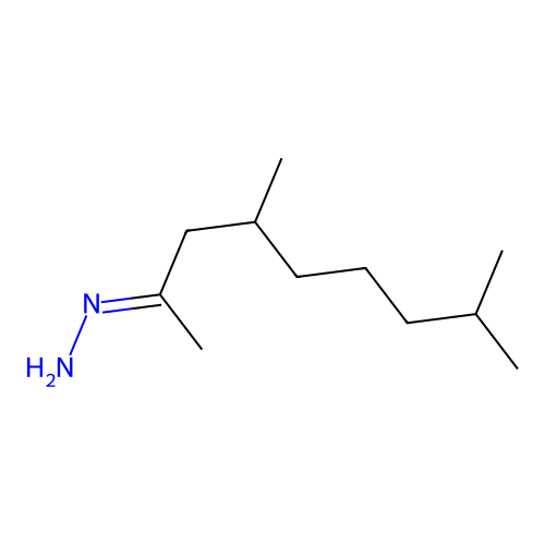 Acetone, 1-(6-methylhept-2-yl)hydrazone structure