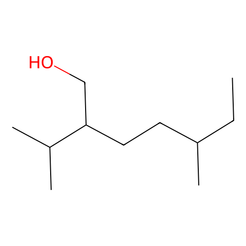 2-Isopropyl-5-methyl-1-heptanol structure