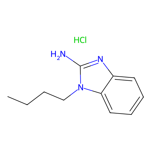 1-Butylbenzimidazol-2-amine;hydrochloride structure