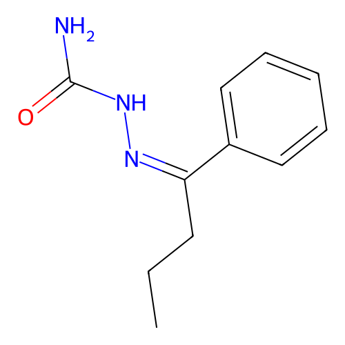 [(Z)-1-phenylbutylideneamino]urea structure