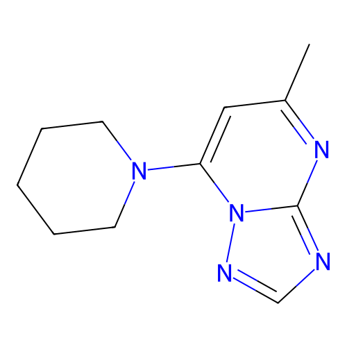 1-{5-Methyl-[1,2,4]triazolo[1,5-A]pyrimidin-7-YL}piperidine structure