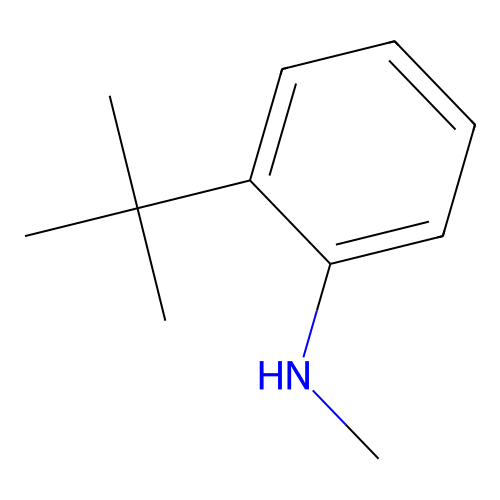 2-tert-butyl-N-methylaniline structure