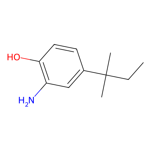 2-Amino-4-tert-amylphenol structure