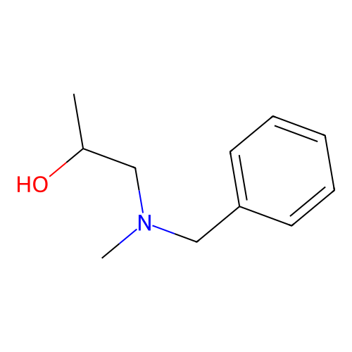 1-[Benzyl(methyl)amino]propan-2-ol structure