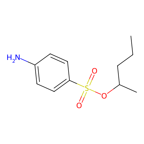Pentan-2-yl 4-aminobenzenesulfonate structure