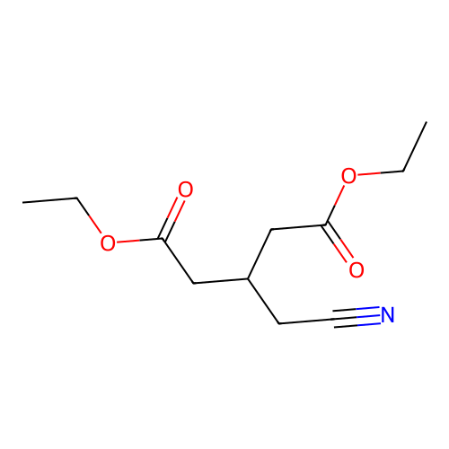 Diethyl 3-(cyanomethyl)pentanedioate structure