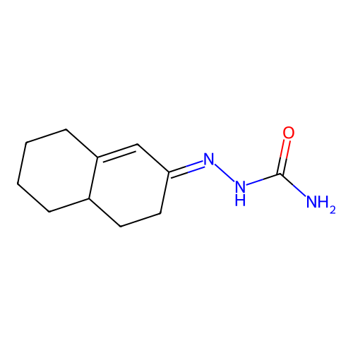 (4,4a,5,6,7,8-hexahydro-3H-naphthalen-2-ylideneamino)urea structure