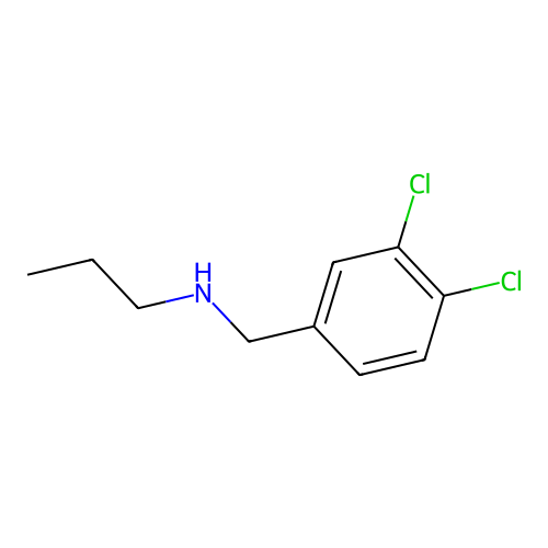 3,4-二氯-N-丙基苄胺 structure