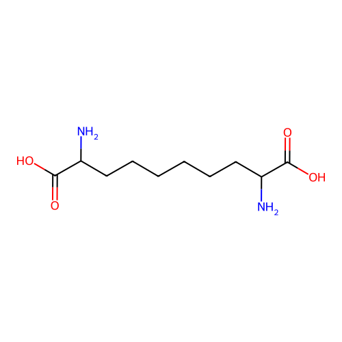 2,9-Diaminodecanedioic acid structure