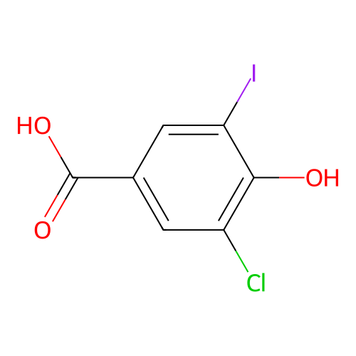 3-Chloro-4-hydroxy-5-iodobenzoic acid structure