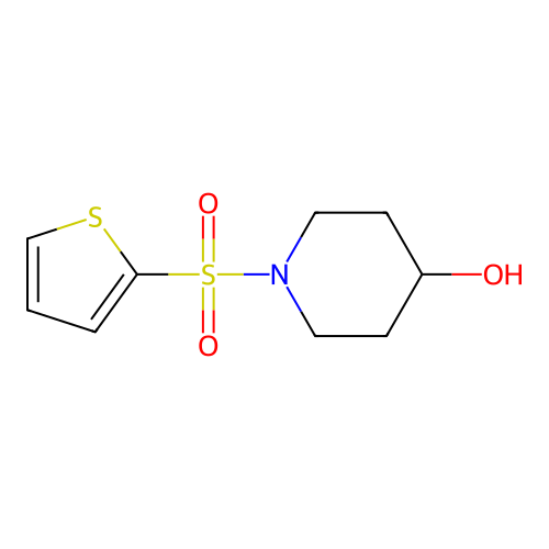 1-(Thiophen-2-ylsulfonyl)piperidin-4-ol structure