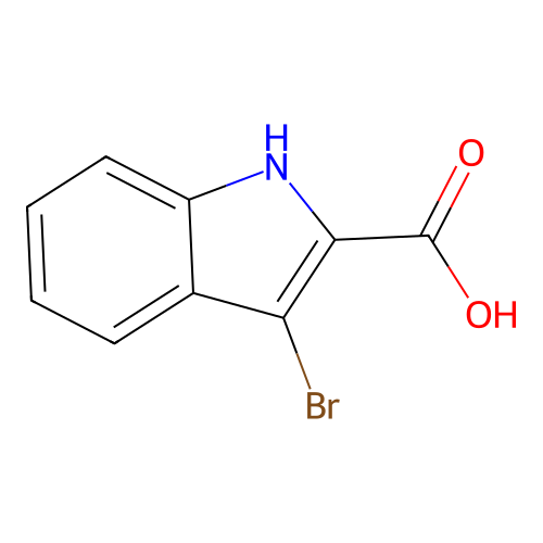 3-bromo-1H-indole-2-carboxylic acid structure