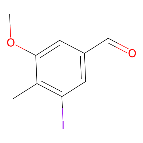 3-Iodo-5-methoxy-4-methylbenzaldehyde structure